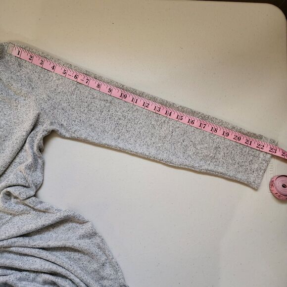 Cupio Sweater Dress Womens Medium Grey Long Sleeve Cowl Neck Comfort Cozy Knit - Picture 9 of 11